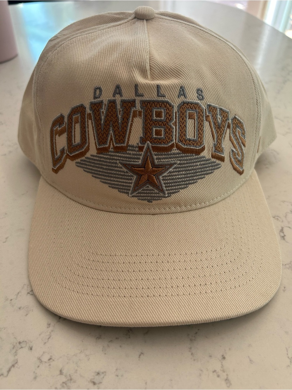 '47 Dallas Cowboys Beige Hat with Brown and Gray Embroidery